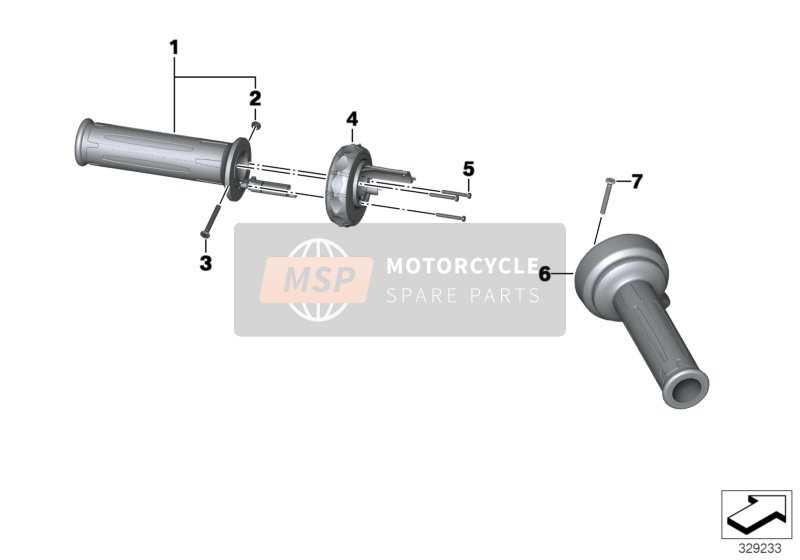 BMW F 850 GS (0B09, 0B19) 2017 Puños del manillar/controlador múltiple 1 para un 2017 BMW F 850 GS (0B09, 0B19)