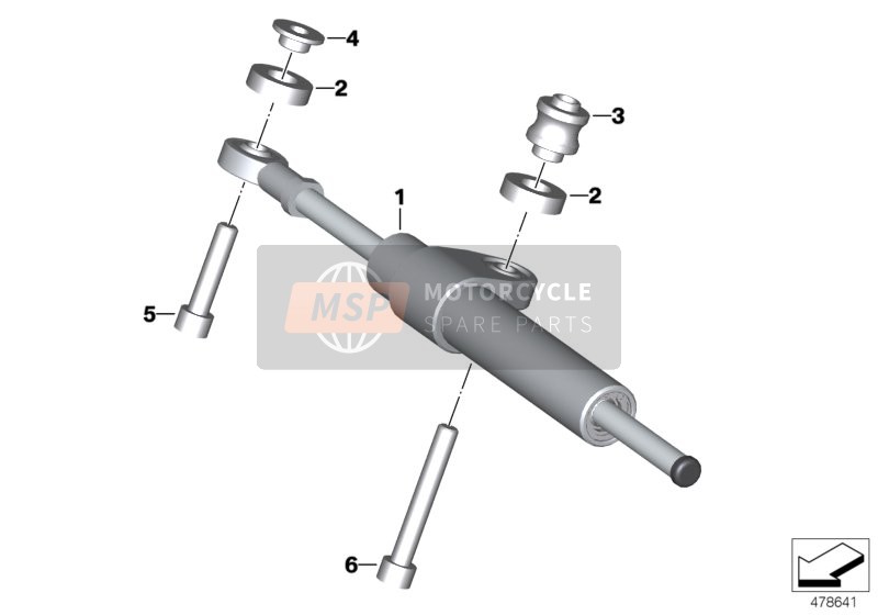 BMW F 850 GS (0B09, 0B19) 2019 STEERING DAMPER for a 2019 BMW F 850 GS (0B09, 0B19)