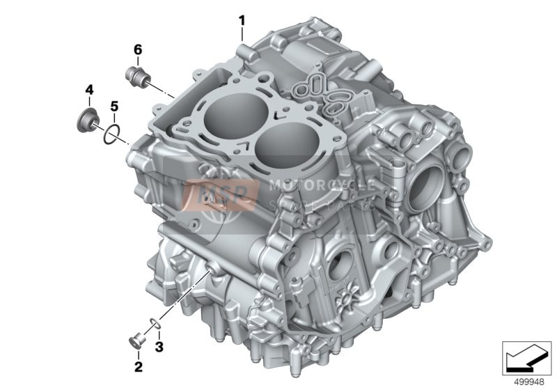 BMW F 850 GS Adve. (0K01, 0K03) 2018 Carter del motore per un 2018 BMW F 850 GS Adve. (0K01, 0K03)