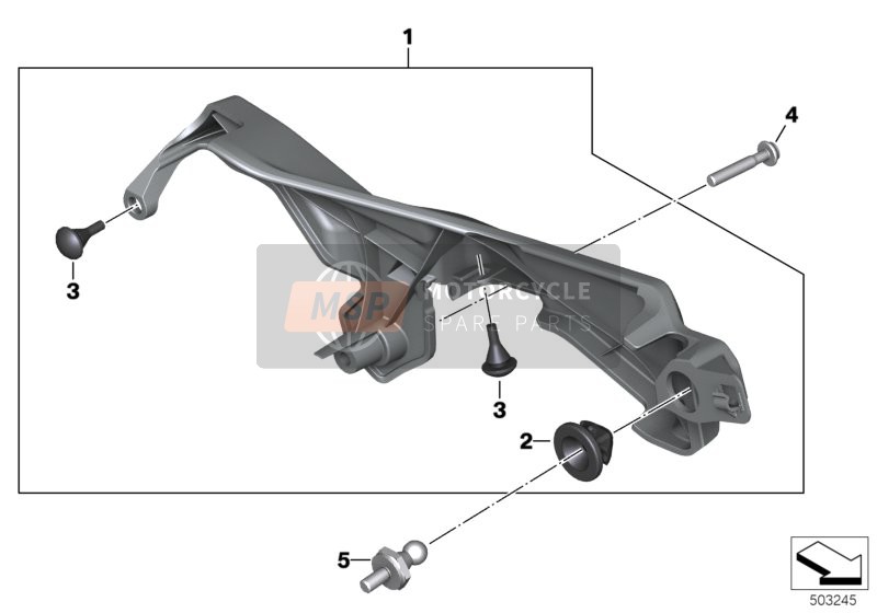 BMW F 850 GS Adve. (0K01, 0K03) 2019 COVER, CABLE RUNWAY for a 2019 BMW F 850 GS Adve. (0K01, 0K03)