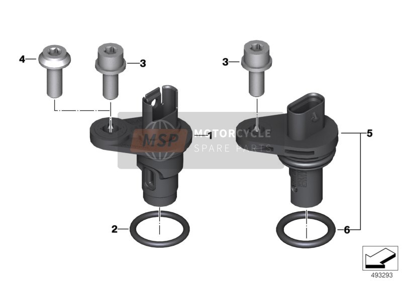BMW F 850 GS Adve. (0K01, 0K03) 2018 Camshaft position sensor for a 2018 BMW F 850 GS Adve. (0K01, 0K03)