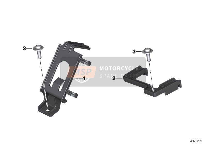 BMW F 900 R (0K11, 0K13) 2019 Support d'unité de commande, télématique pour un 2019 BMW F 900 R (0K11, 0K13)