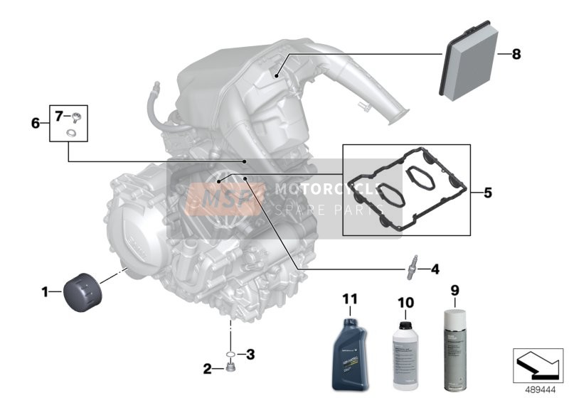 BMW F 900 R (0K11, 0K13) 2019 Aceite de motor / Servicio de mantenimiento para un 2019 BMW F 900 R (0K11, 0K13)