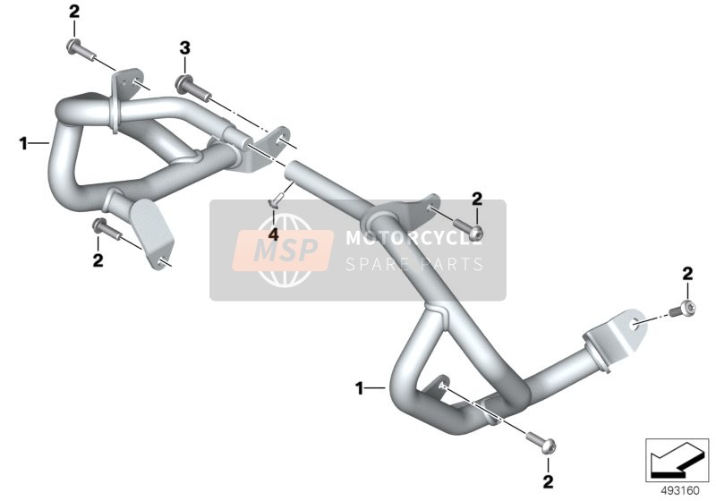 BMW F 900 XR (0K21, 0K23) 2018 Arco di protezione di motore per un 2018 BMW F 900 XR (0K21, 0K23)