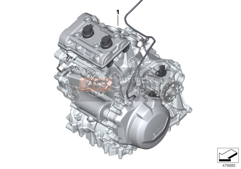 BMW F 900 XR A2 (0K41) 2019 ENGINE for a 2019 BMW F 900 XR A2 (0K41)