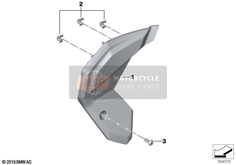 BMW F 900 XR A2 (0K41) 2019 Rahmenblende für ein 2019 BMW F 900 XR A2 (0K41)