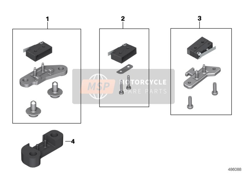 61328357191, Rep.Set Handbrake Light Switch, BMW, 0