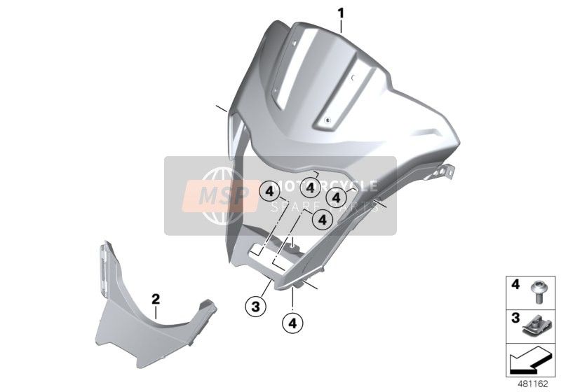 46638560405, Cubierta Del Faro Arriba, BMW, 0