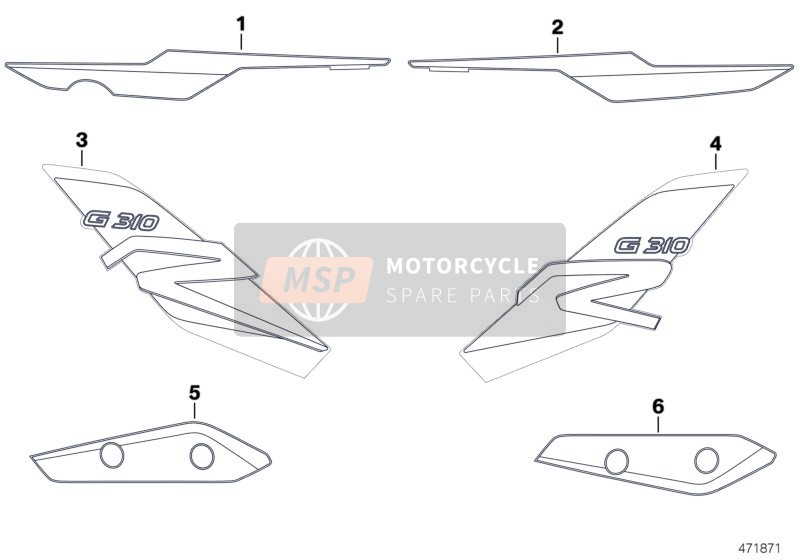 51148559261, Monogramme CACHE-RADIATEUR Gauche, BMW, 0