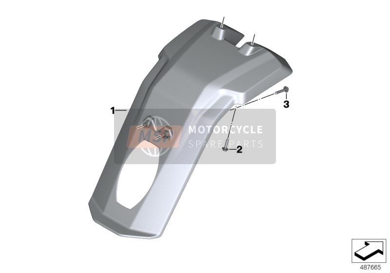 BMW G 310 R (0G01, 0G11) 2018 MUDGUARD for a 2018 BMW G 310 R (0G01, 0G11)