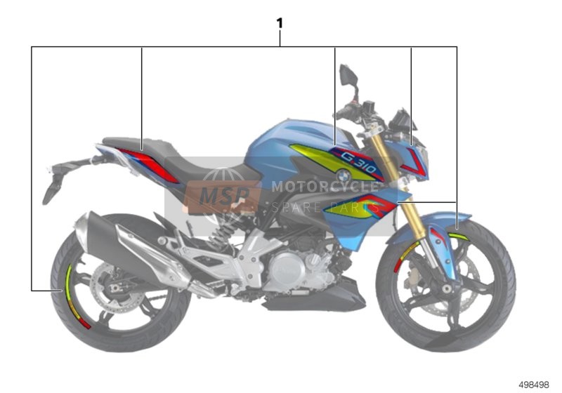 77315A0AF37, Kit Di Adesivi, BMW, 0