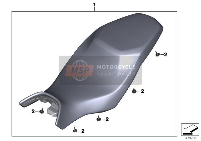 BMW G 310 R (0G01, 0G11) 2019 Siège banquette 1 pour un 2019 BMW G 310 R (0G01, 0G11)