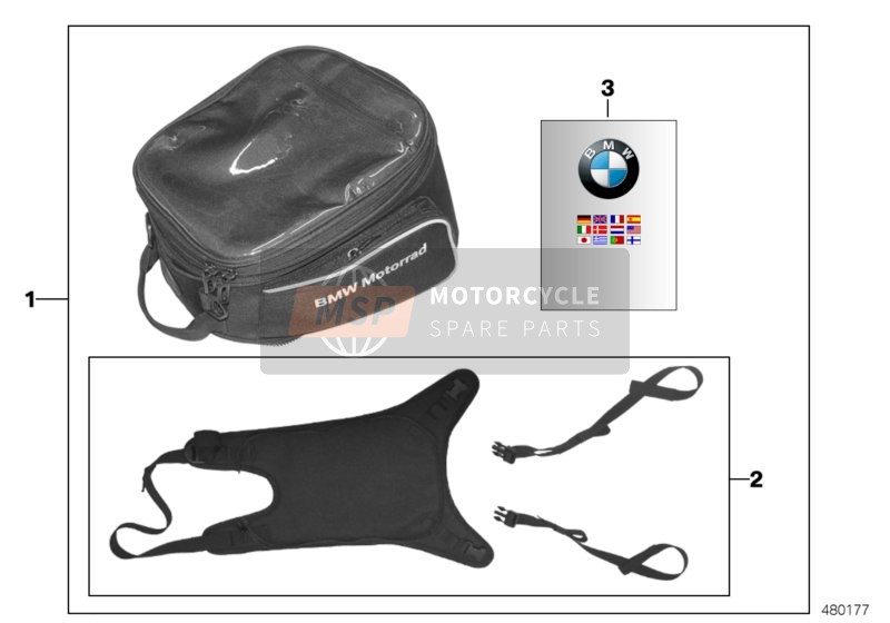 BMW G 310 R (0G01, 0G11) 2019 Tank-top bag for a 2019 BMW G 310 R (0G01, 0G11)