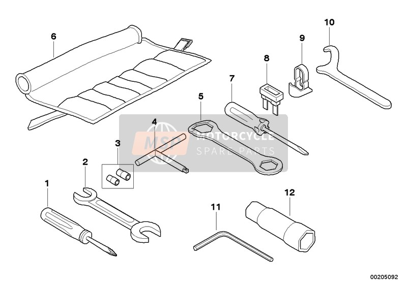 BMW G 450 X (0145) 2007 Car Tool for a 2007 BMW G 450 X (0145)