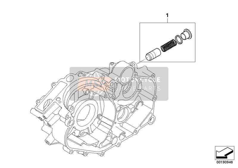 BMW G 450 X (0145) 2010 Régulateur de pression d'huile pour un 2010 BMW G 450 X (0145)