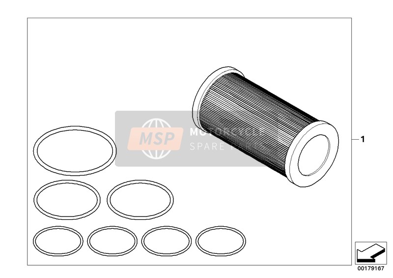 BMW G 450 X (0145) 2009 ÖLFILTER für ein 2009 BMW G 450 X (0145)