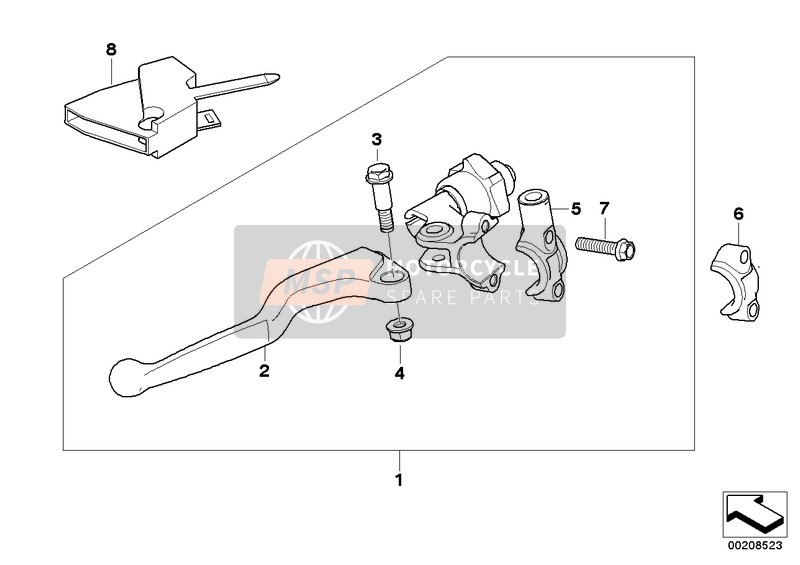 32727716602, Collier De Serrage De Levier D'Embrayage, BMW, 0