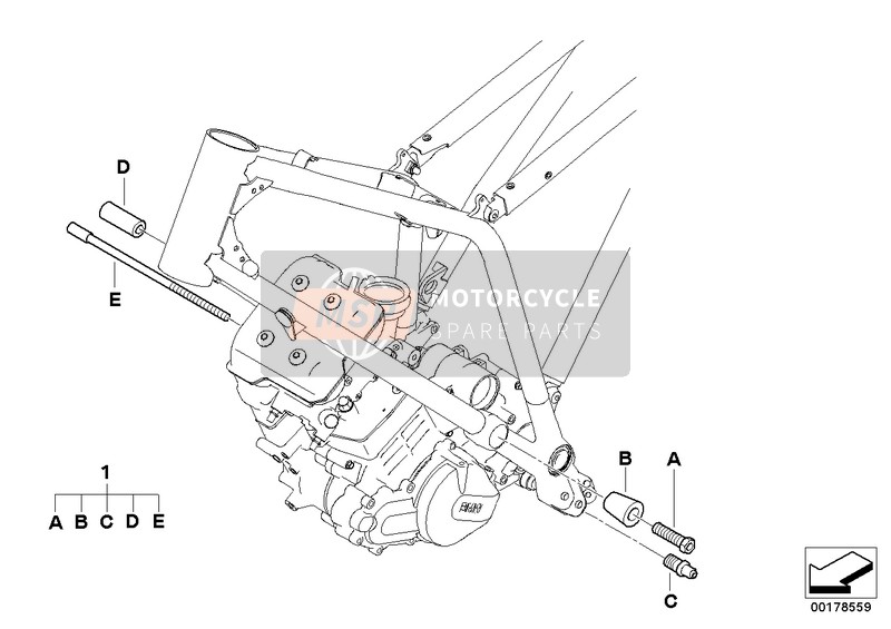 46517719421, Elementi Di Fissaggio Motore, BMW, 0