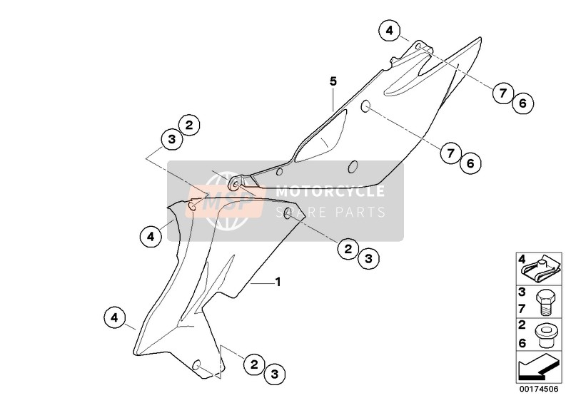 46637727510, Revetement Lateral Droit, BMW, 0