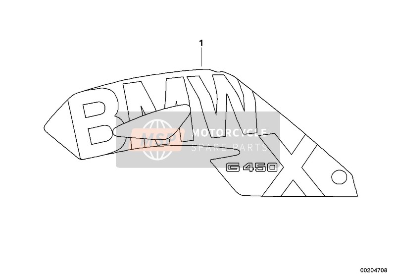 46637717780, Lettering Right, BMW, 0