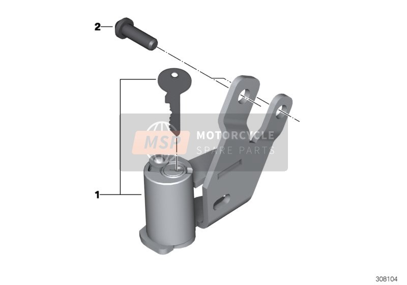 BMW G 450 X (0145) 2007 Schlösser für ein 2007 BMW G 450 X (0145)