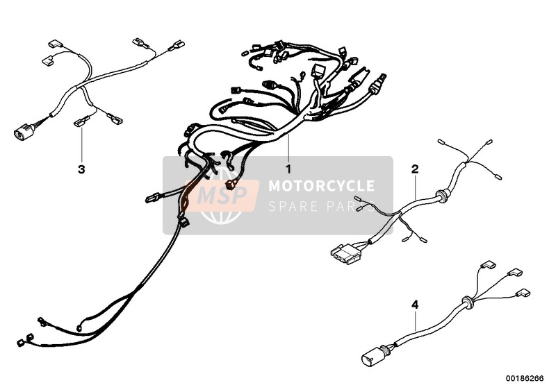 BMW G 450 X (0145) 2007 Kabelboom voor een 2007 BMW G 450 X (0145)