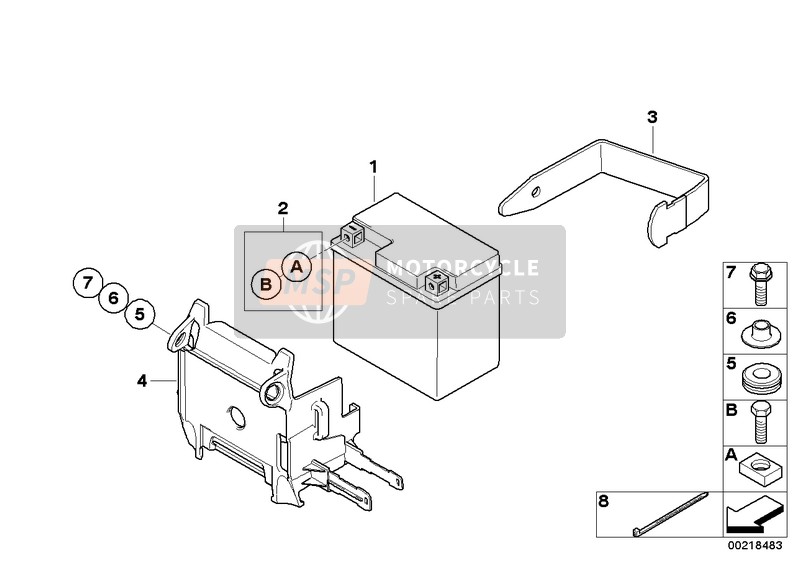 61217705913, Support De Batterie, BMW, 0