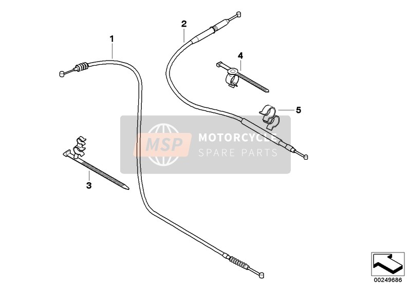 BMW G 650 GS Sertão (0136, 0146) 2011 Bowdenkabels voor een 2011 BMW G 650 GS Sertão (0136, 0146)