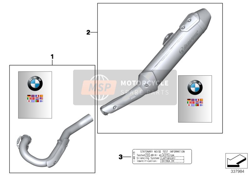 BMW G 650 Xcountry 07 (0164,0194) 2007 Sportuitlaat voor een 2007 BMW G 650 Xcountry 07 (0164,0194)