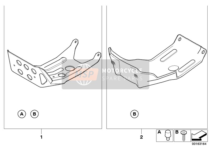 71607709694, Motorbescherming Aluminium, BMW, 0