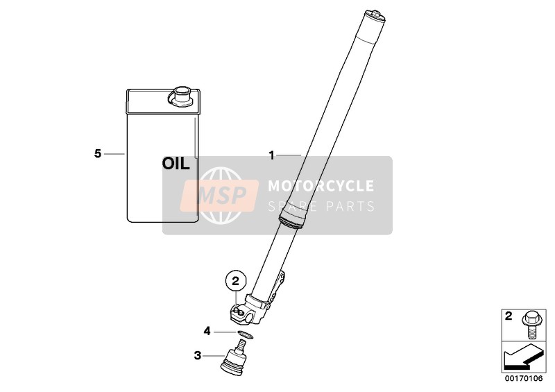 31427708804, Fork Leg Right, BMW, 0