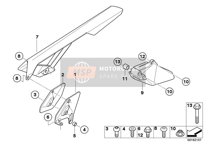 BMW G 650 Xcountry 07 (0164,0194) 2006 Chain guard 1 for a 2006 BMW G 650 Xcountry 07 (0164,0194)