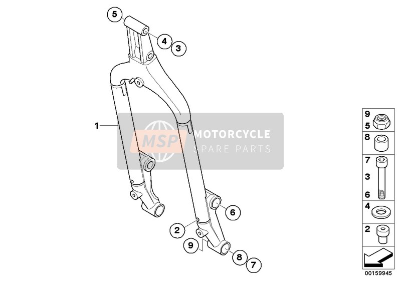 BMW G 650 Xcountry 07 (0164,0194) 2007 Supporto motore per un 2007 BMW G 650 Xcountry 07 (0164,0194)