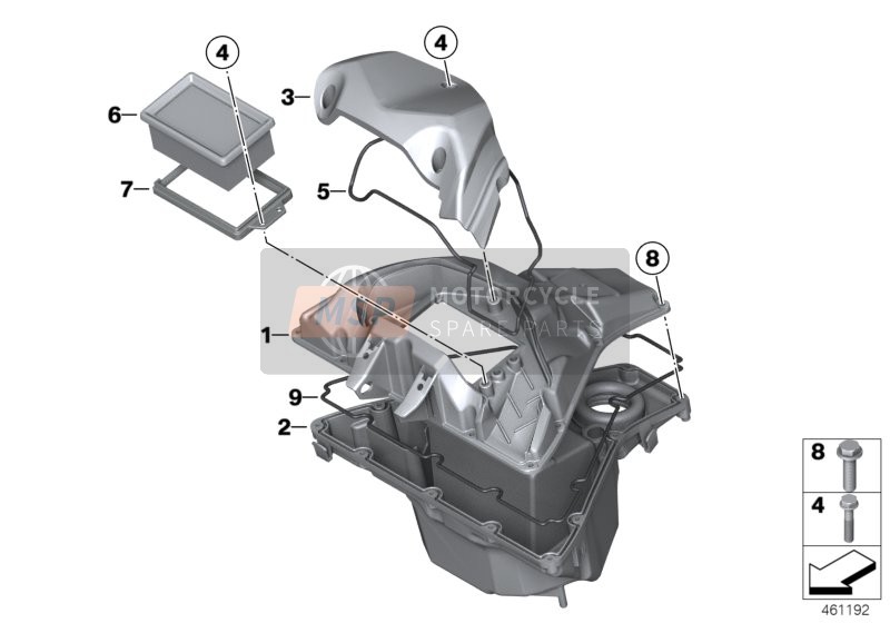 BMW G 650 Xcountry 08 (0141,0151) 2007 Impianto rumorosità aspirazione per un 2007 BMW G 650 Xcountry 08 (0141,0151)