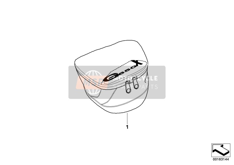 BMW G 650 Xmoto (0167,0197) 2007 Pochette arrière 2 pour un 2007 BMW G 650 Xmoto (0167,0197)