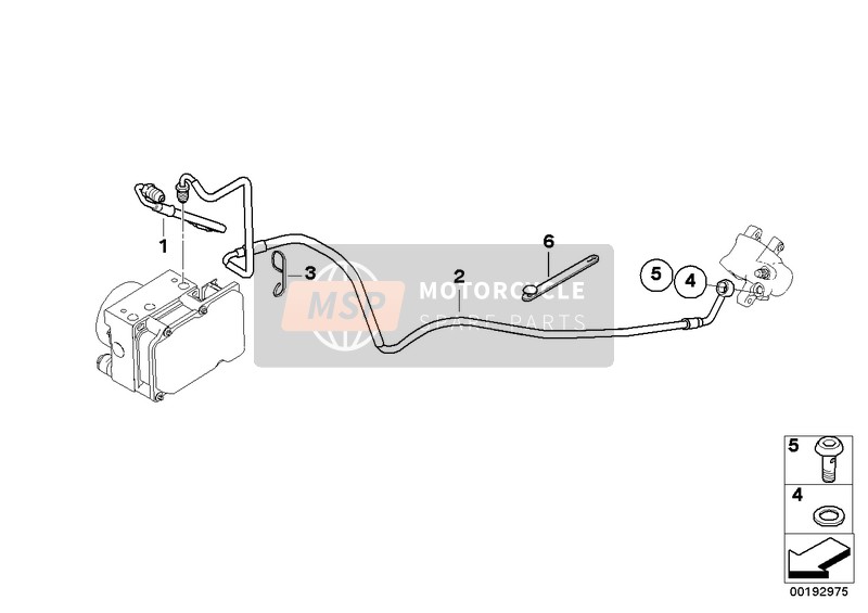 Bremsleitung hinten ABS