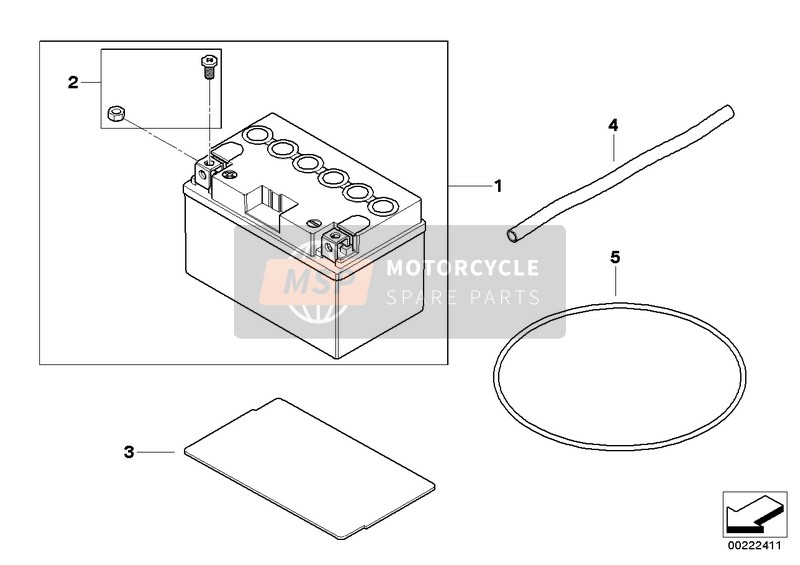 BMW G 650 Xmoto (0167,0197) 2007 Batteria per un 2007 BMW G 650 Xmoto (0167,0197)