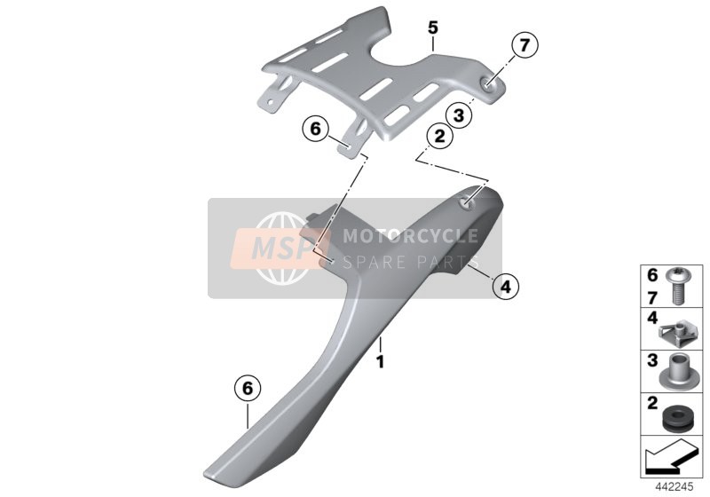 46627707295, Habillage Arrière Gauche, BMW, 0