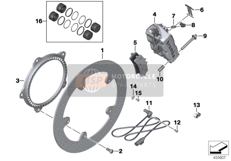 FRONT WHEEL BRAKE