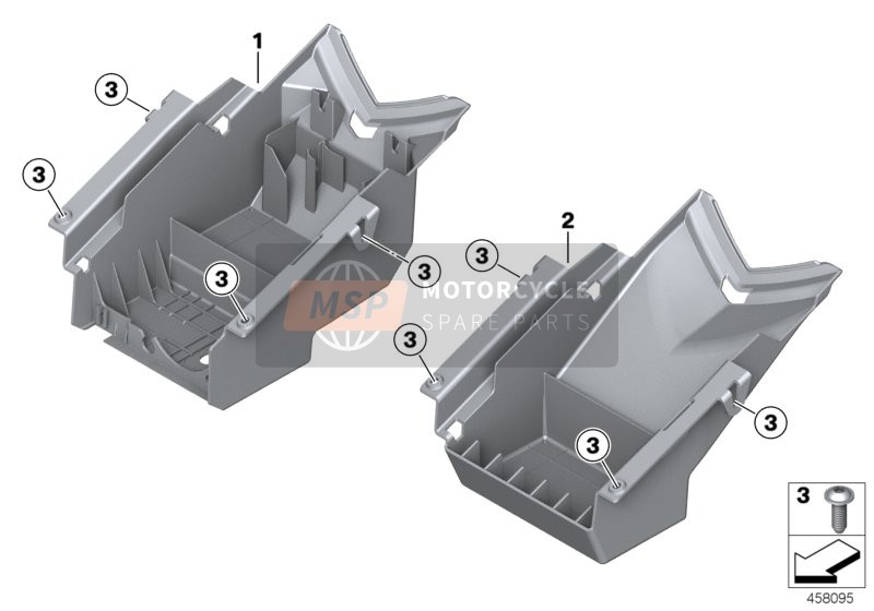 BMW HP 4 (0D01, 0D11) 2012 REAR CARRIER PART for a 2012 BMW HP 4 (0D01, 0D11)