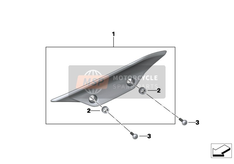 BMW HP 4 (0D01, 0D11) 2012 Deflettore frangivento 1 per un 2012 BMW HP 4 (0D01, 0D11)