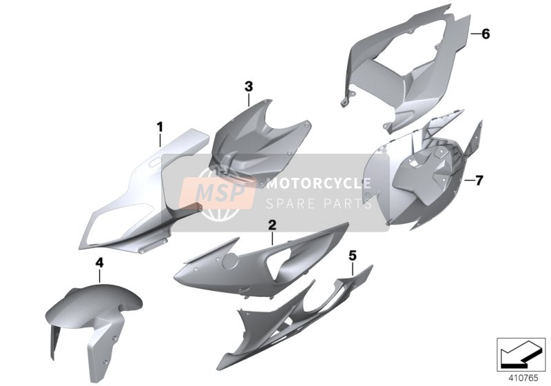 BMW HP 4 (0D01, 0D11) 2014 Pièces en appret pour un 2014 BMW HP 4 (0D01, 0D11)