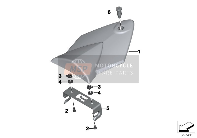 BMW HP 4 (0D01, 0D11) 2012 Hockerabdeckung für ein 2012 BMW HP 4 (0D01, 0D11)