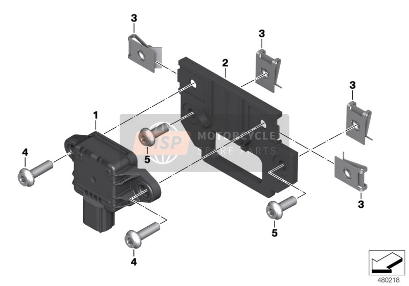 61358535000, Plaque D'Adaptateur, BMW, 0