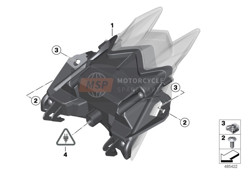 BMW HP 4 (0D01, 0D11) 2012 LED-Rücklicht für ein 2012 BMW HP 4 (0D01, 0D11)