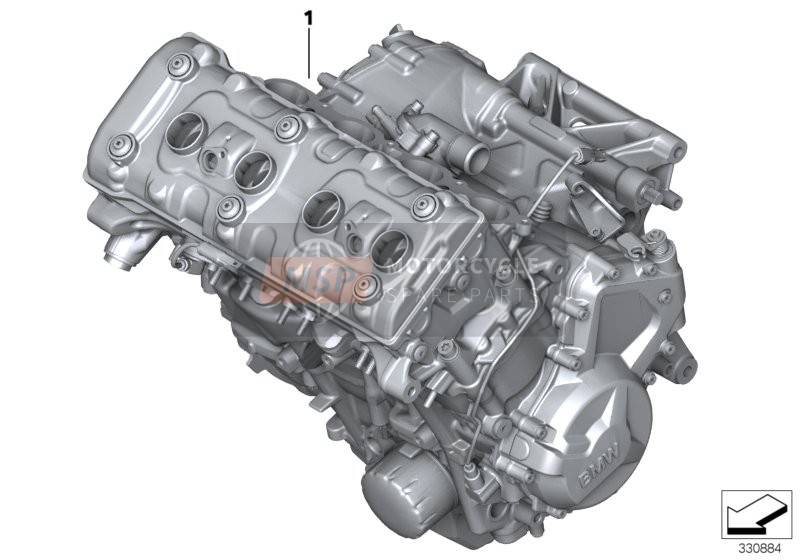 BMW HP 4 (0D01, 0D11) 2012 HP racemotorkit 1 voor een 2012 BMW HP 4 (0D01, 0D11)