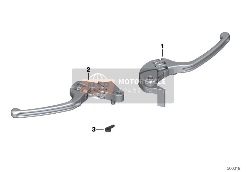 BMW HP 4 (0D01, 0D11) 2012 HP handhendel klapbaar voor een 2012 BMW HP 4 (0D01, 0D11)