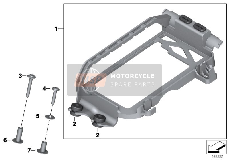 BMW HP 4 (0D01, 0D11) 2014 Sostegno di app.di comando per un 2014 BMW HP 4 (0D01, 0D11)