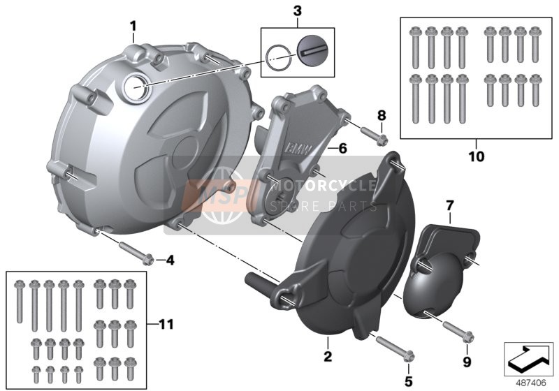 11147713739, Coperchio Di Carter Della Frizione, BMW, 0