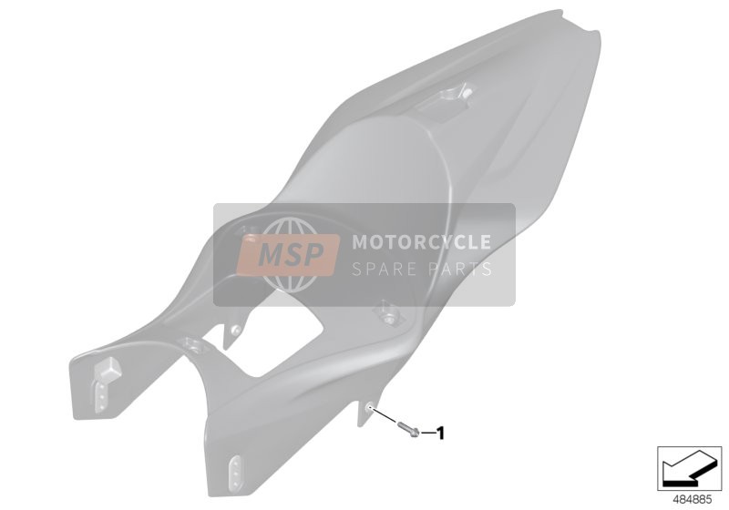 BMW HP 4Race (0E31, 0E33) 2018 TAIL PART for a 2018 BMW HP 4Race (0E31, 0E33)